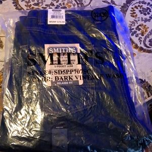 Smith's-Mens- 32×30-Camo Fleece Lined 5-Pocket Jeans